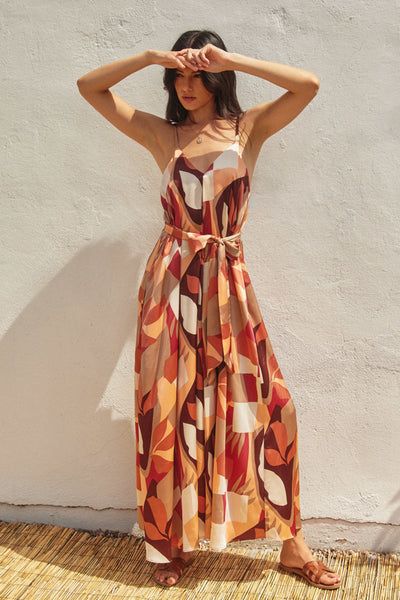 Taune Geo Print Maxi