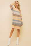 Melange Pastel Sweater Dress
