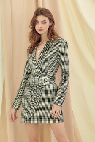 Alice Checkered Blazer Dress