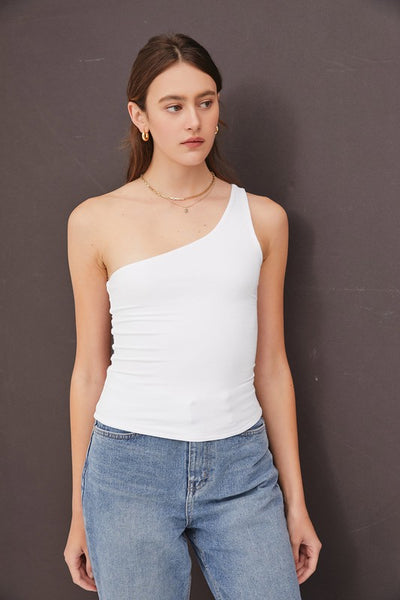 Marissa (Off White) One Shoulder Staple