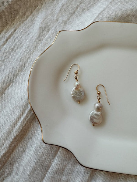 Mina Boroque Pearl Earrings