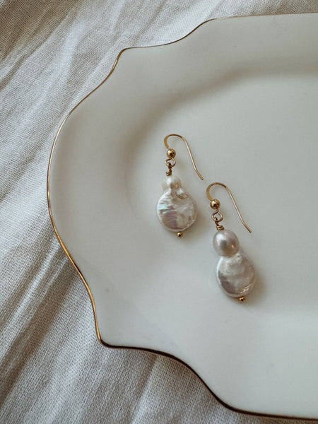 Mina Boroque Pearl Earrings