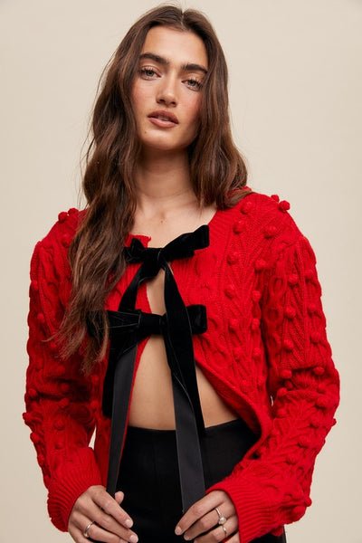 Allie Bow Cropped Cardi