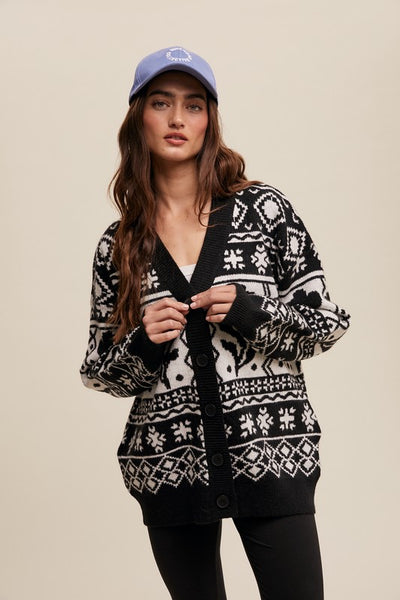 Poppi Floral Aztec Cardi