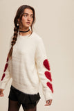 Give Love Fuzzy Pullover Sweater