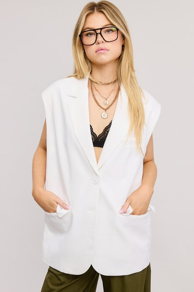 Serafina Oversized Blazer Vest