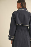 Presale - Samantha Lace Trim Trench