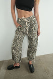 Britt Denim Leopard Joggers