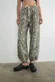 Britt Denim Leopard Joggers