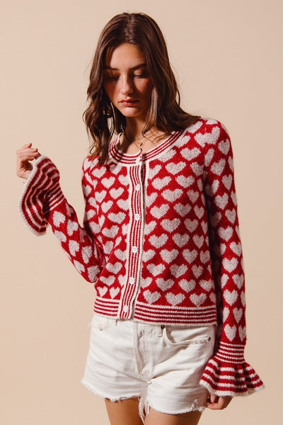 Velentina Heart Cardigan