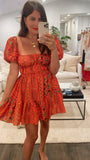 Zahra Printed Mini Dress