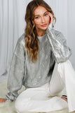 Celeste (Silver) Metallic Sweater