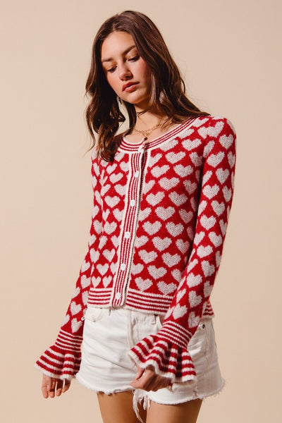 Velentina Heart Cardigan