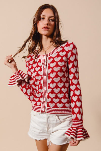 Velentina Heart Cardigan