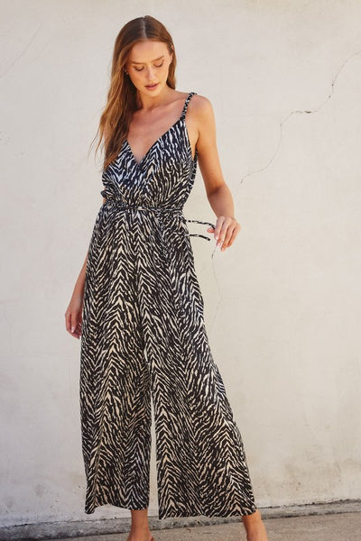 PRESALE-Amalia (Animal Print Tie Dye Jumpsuit